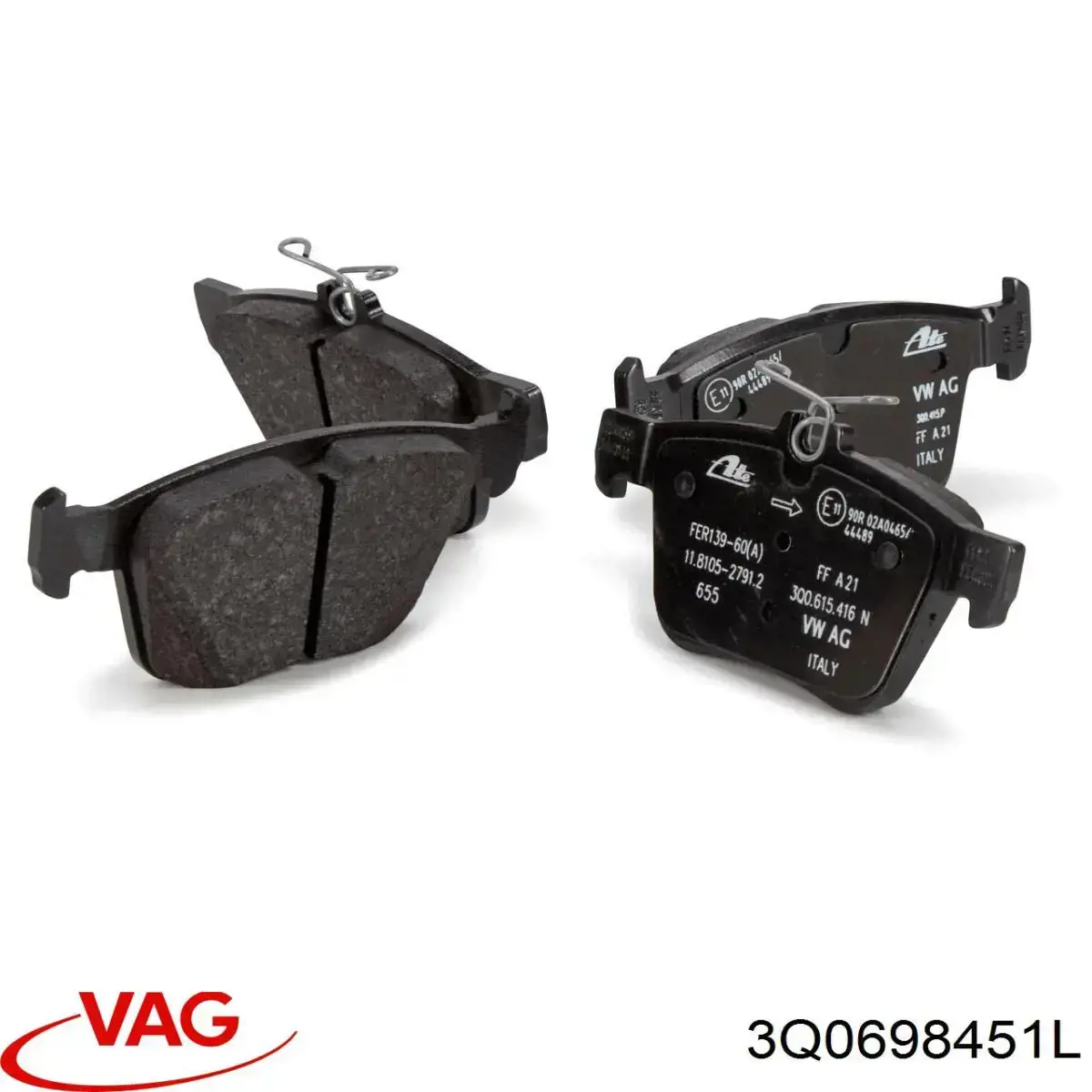 Купити 3Q0698451L VAG Задні колодки