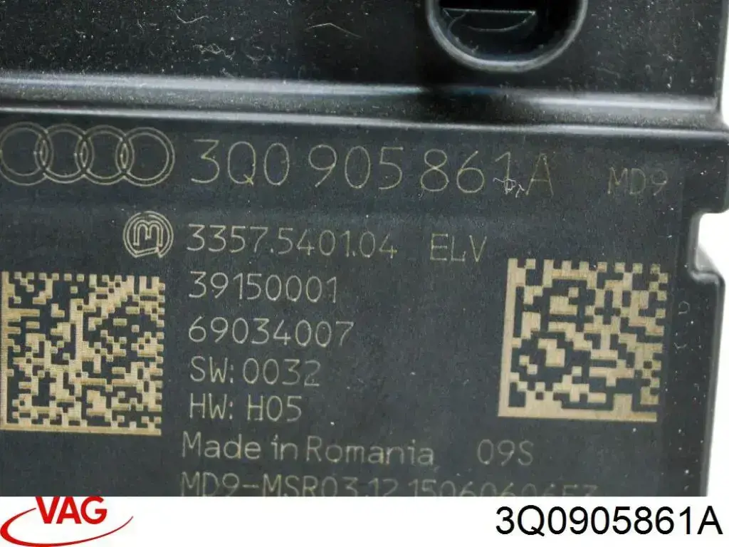 Електронний модуль рульової колонки VAG 3Q0905861A ціна, від 44.34 USD