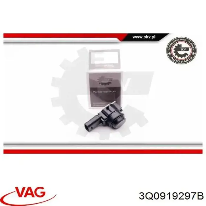 Датчик сигналізації паркування (парктронік), передній 3Q0919297B VAG