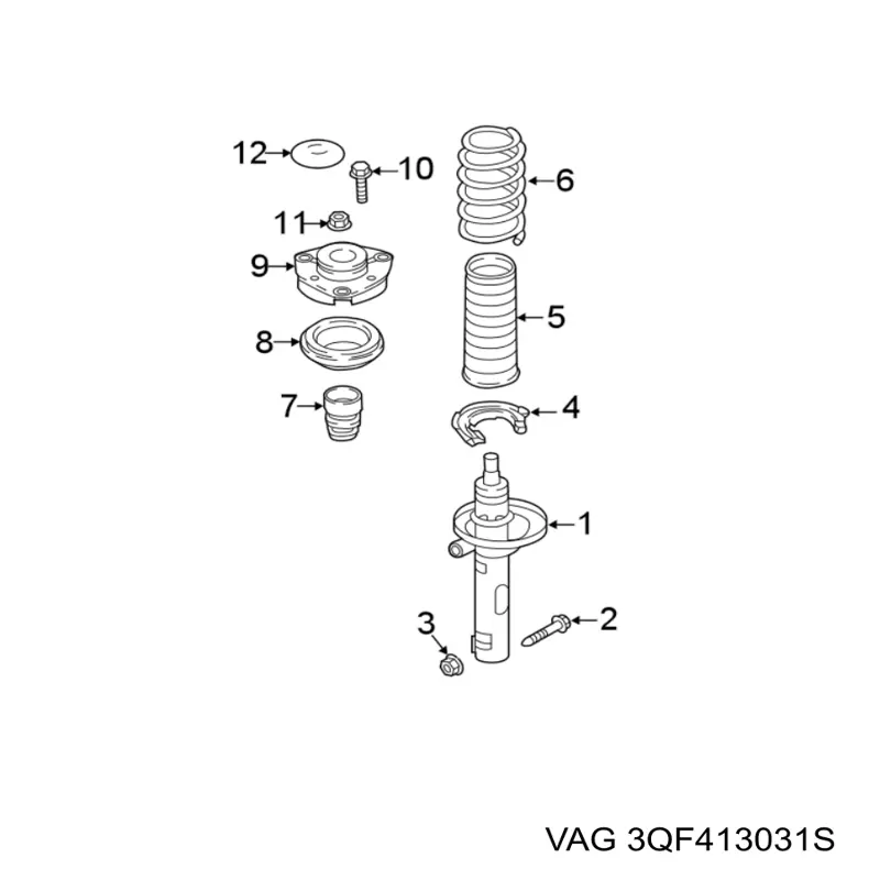Стойка амортизатора передняя Bilstein 22322357 ціна, від 138.79 USD