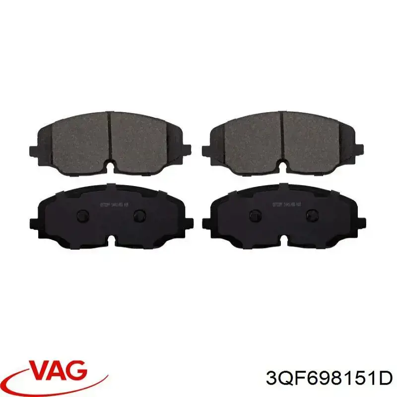 Гальмівні колодки VAG 3QF698151D ціна, від 101.35 USD