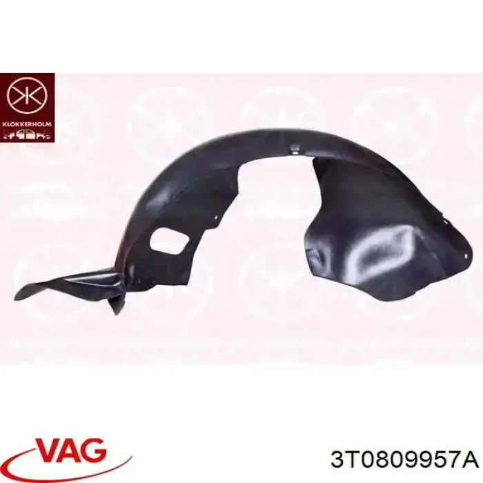 3T0809957A VAG Підкрилок переднього крила, лівий