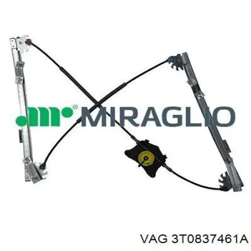 Механізм стеклопідйомника дверей передніх, лівих VAG 3T0837461A