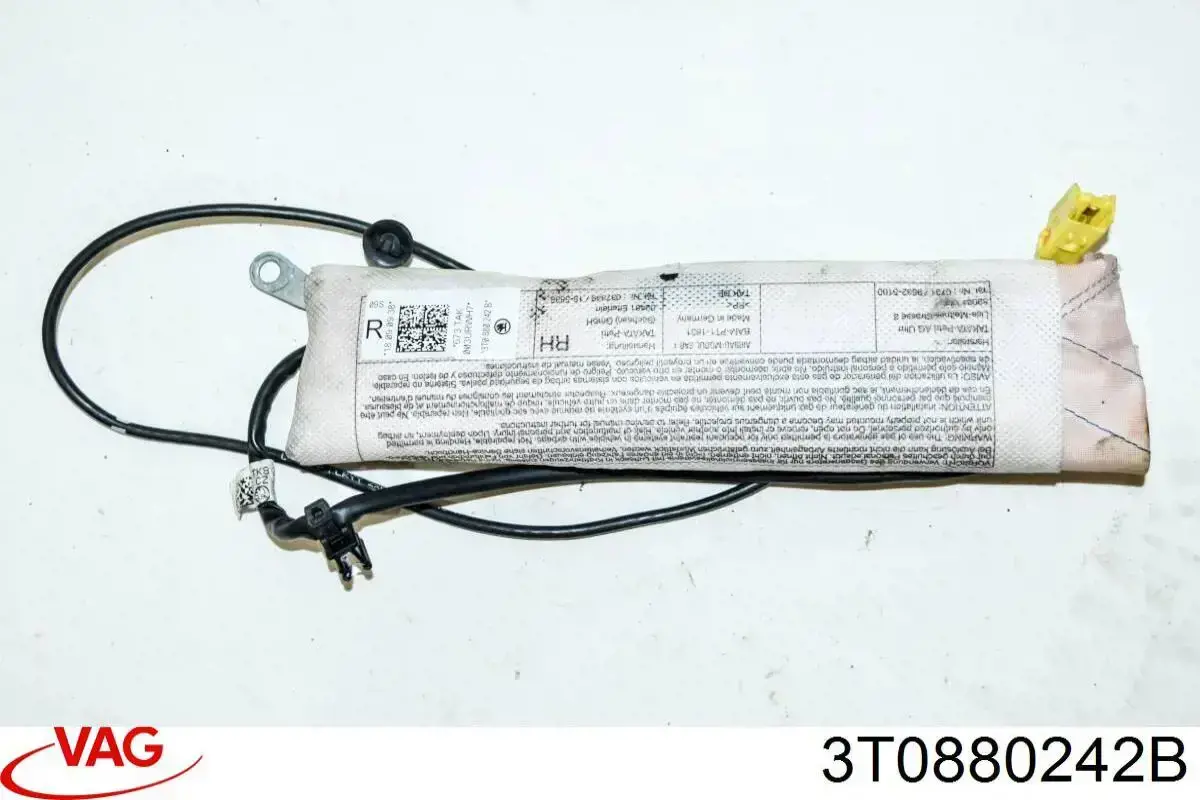 Подушка Айрбег спинки сидіння правого VAG 3T0880242B ціна, від 34.21 USD