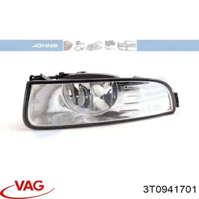 Купити 3T0941701 VAG Фара протитуманна, ліва
