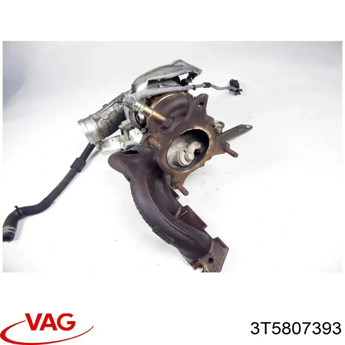 Направляюча заднього бампера, ліва 3T5807393 VAG