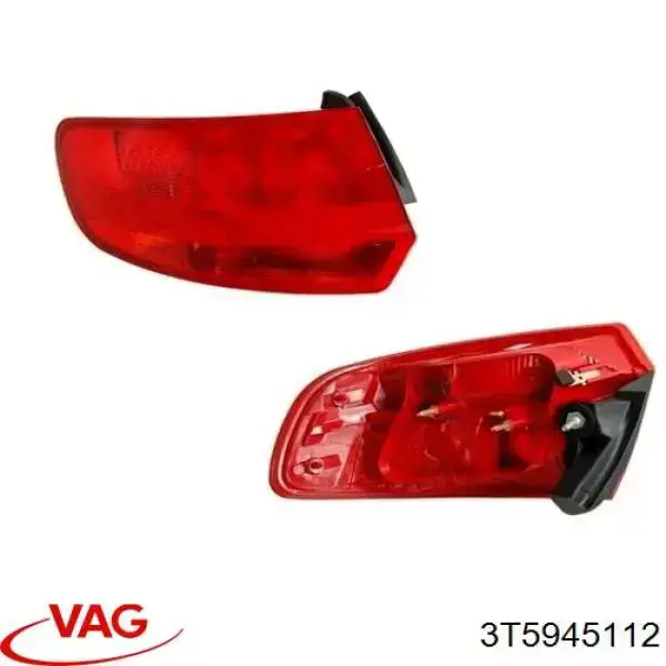 Ліхтар задній правий, зовнішній 3T5945112 VAG