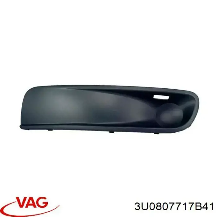 Молдинг переднього бампера, лівий 3U0807717B41 VAG