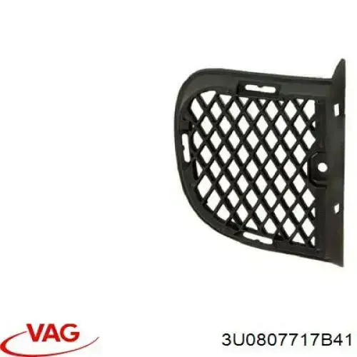 Молдинг переднього бампера, лівий VAG 3U0807717B41