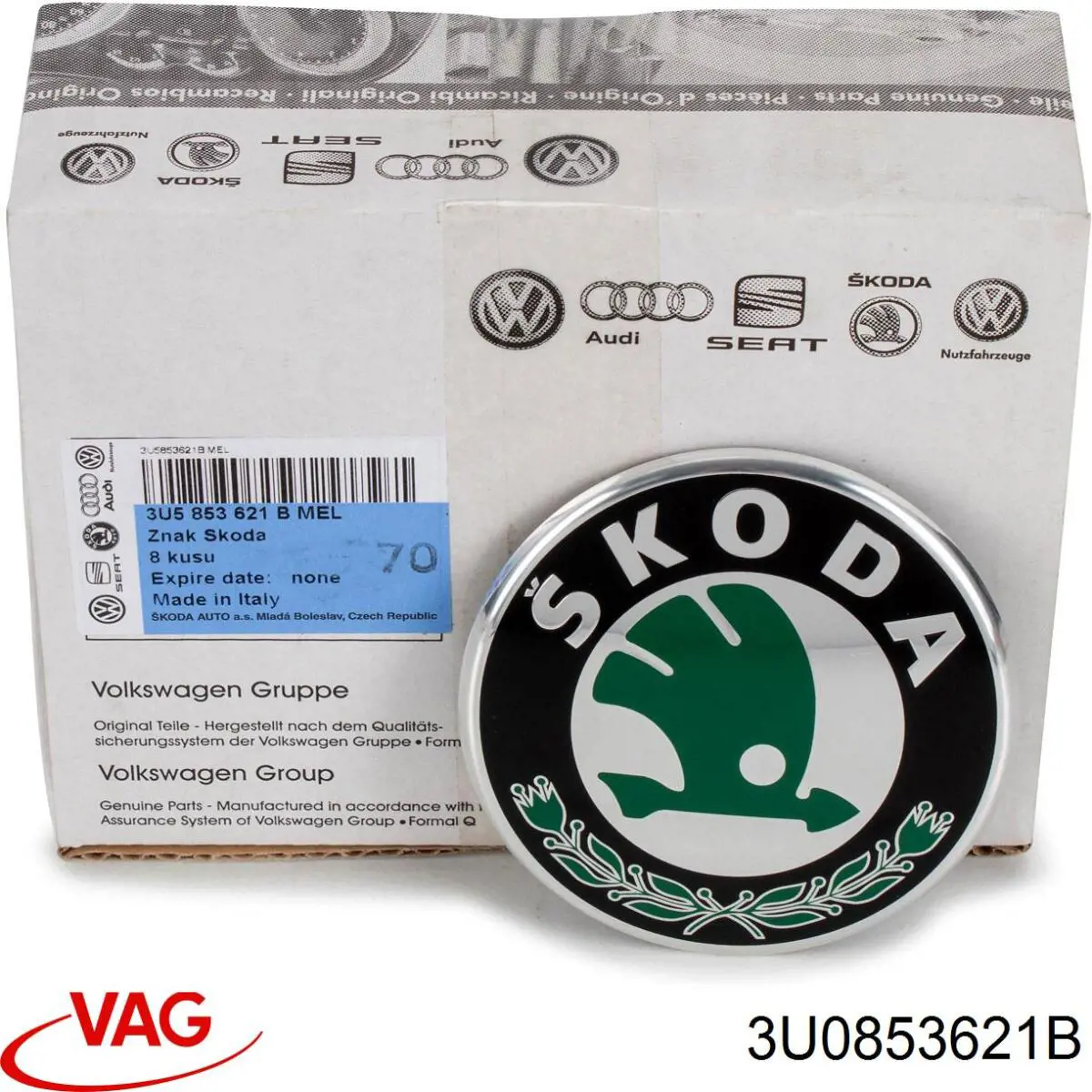 Фірмовий значок капота VAG 3U0853621B ціна, від 10.22 USD