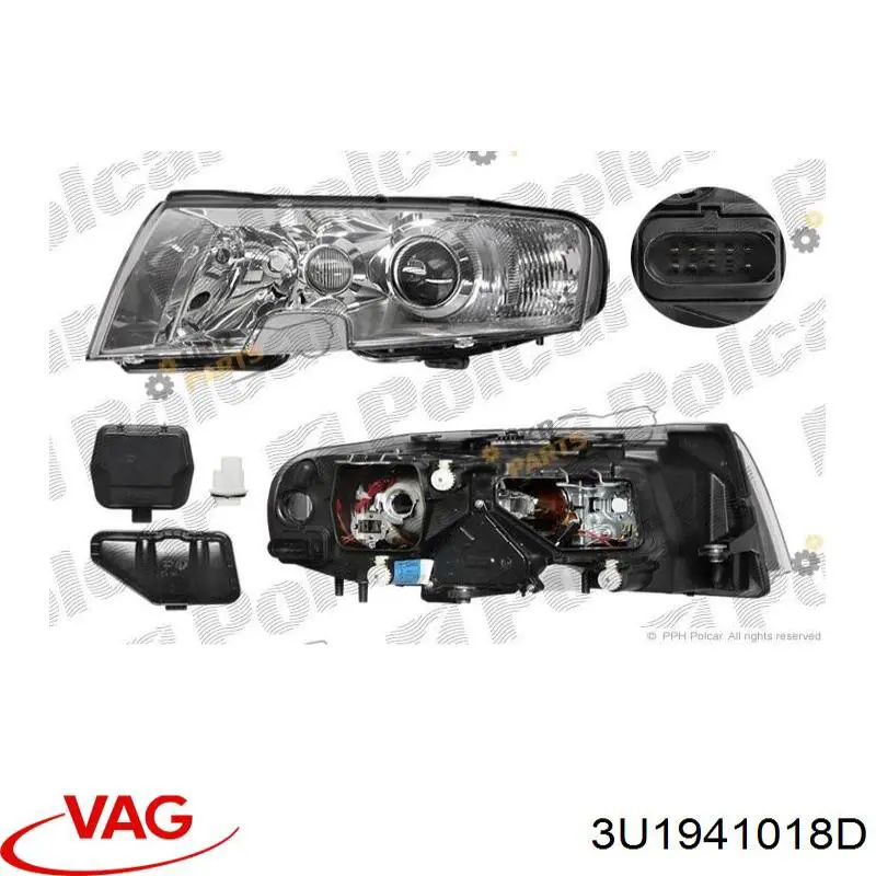 Купити Фара права Skoda SuperB I 3U4