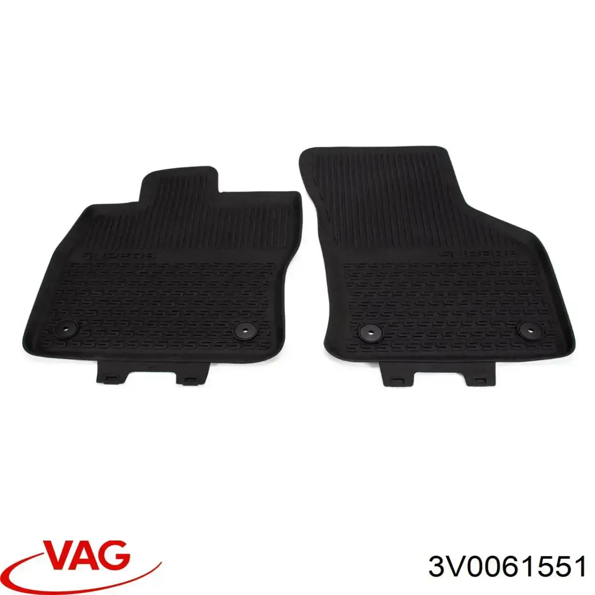 Килимок задній, комплект 2 шт. VAG 3V0061551 ціна, від 65.85 USD