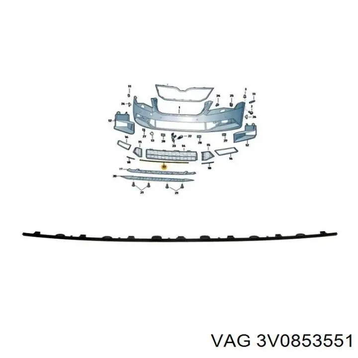  VAG 3V08535519B9 ціна, від 6.58 USD