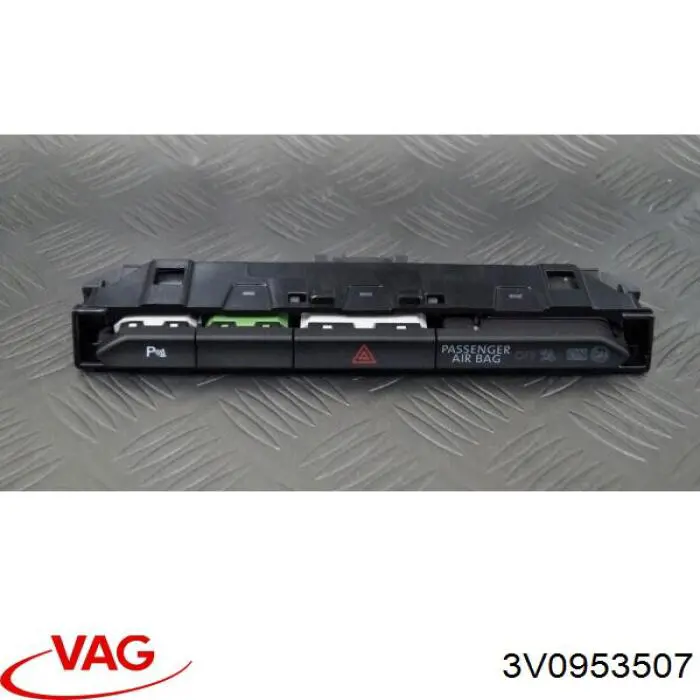 Купити 3V0953507WDI VAG Кнопка включення аварійного сигналу