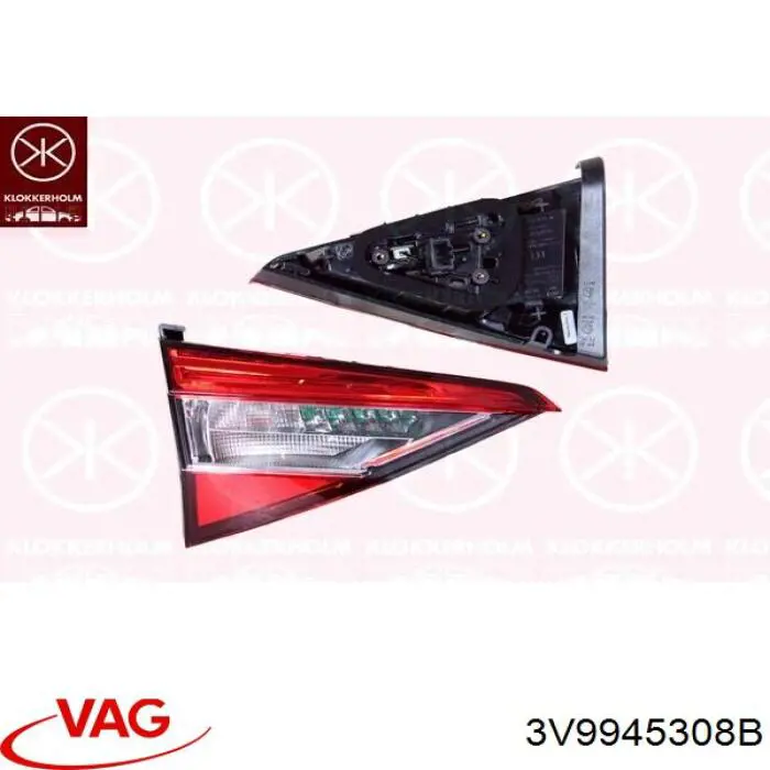 3V9945308B VAG Ліхтар задній правий, внутрішній