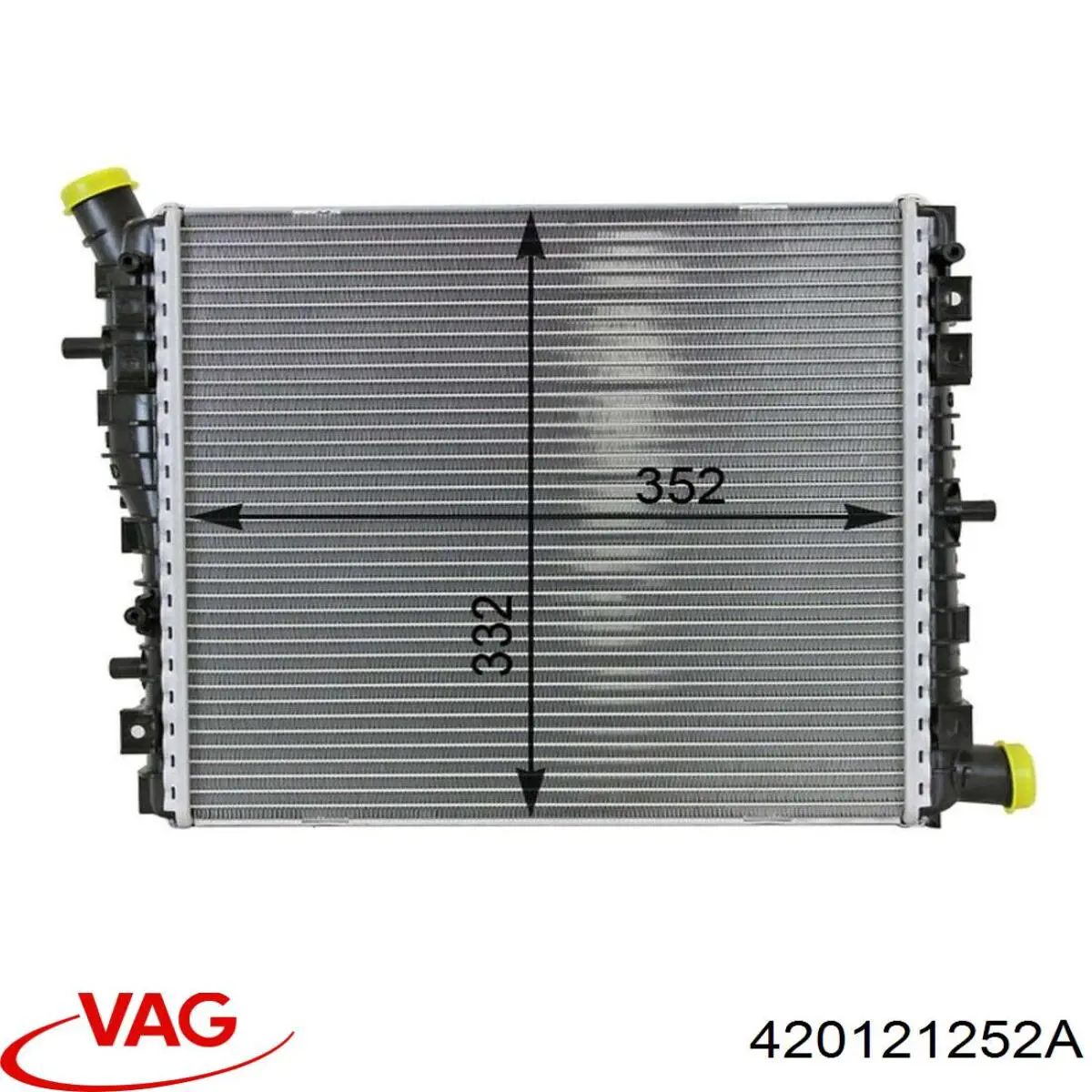 420121252A VAG радіатор охолодження, додатковий