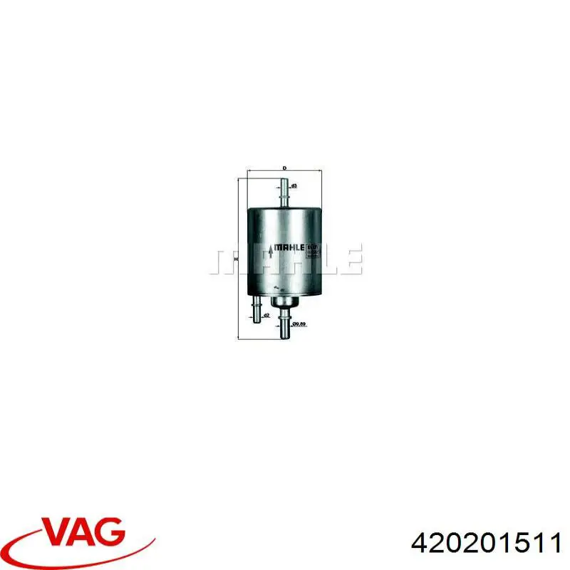 420201511 VAG фільтр паливний