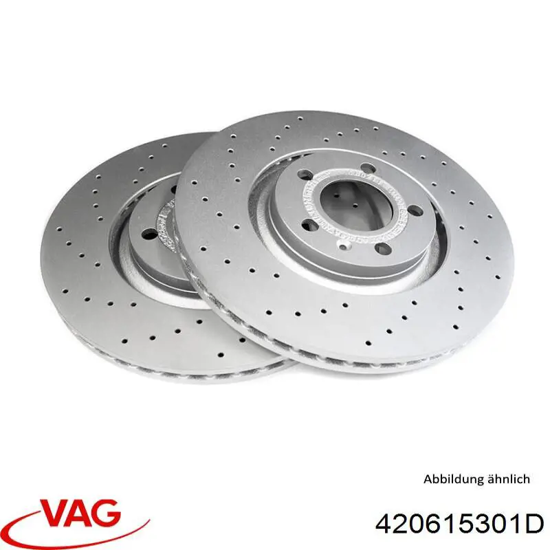 Диск переднього гальма VAG 420615301D ціна, від 410.92 USD