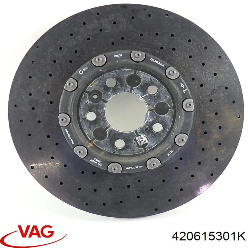 420615301K VAG диск гальмівний передній