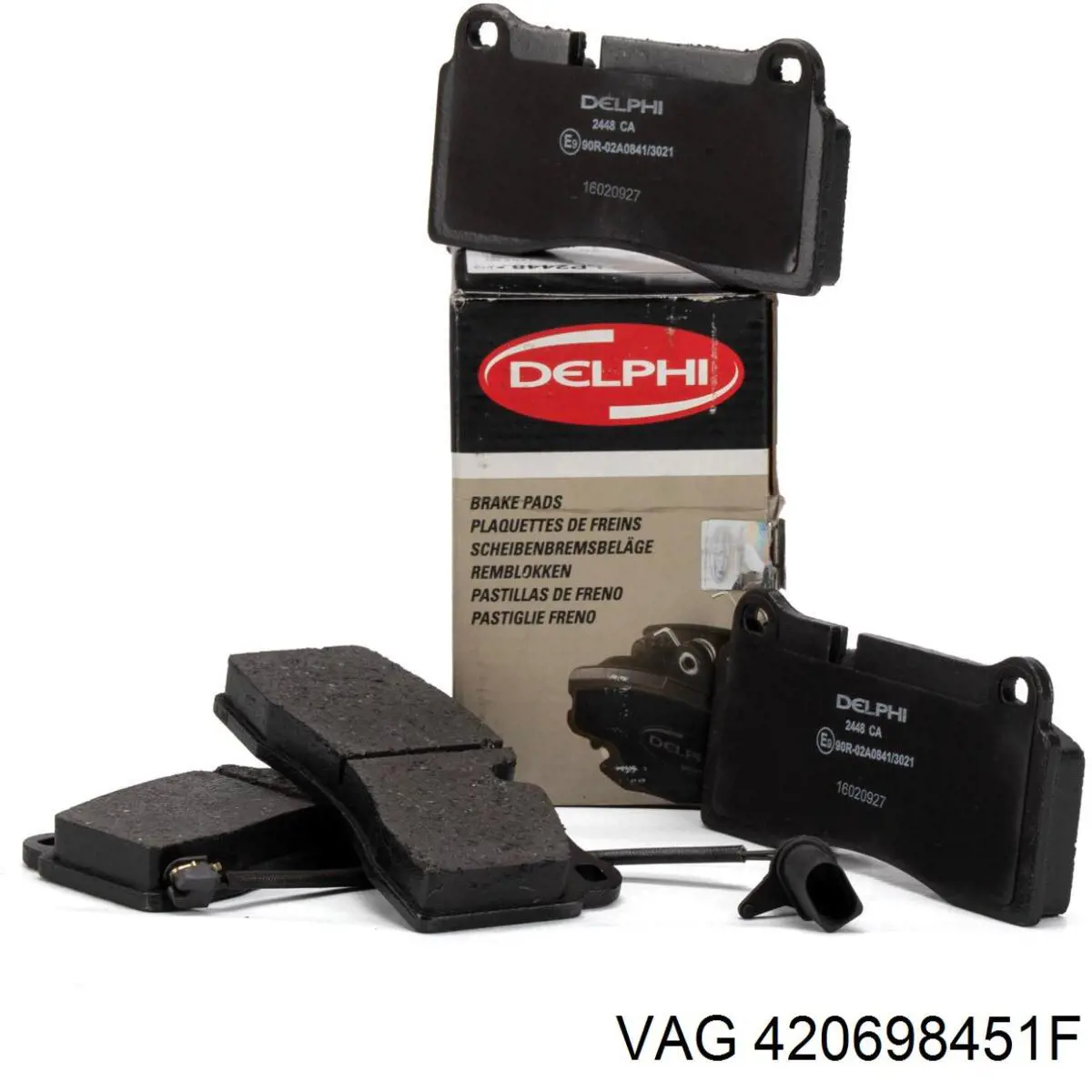 Задні гальмівні колодки VAG 420698451F ціна, від 43.17 USD