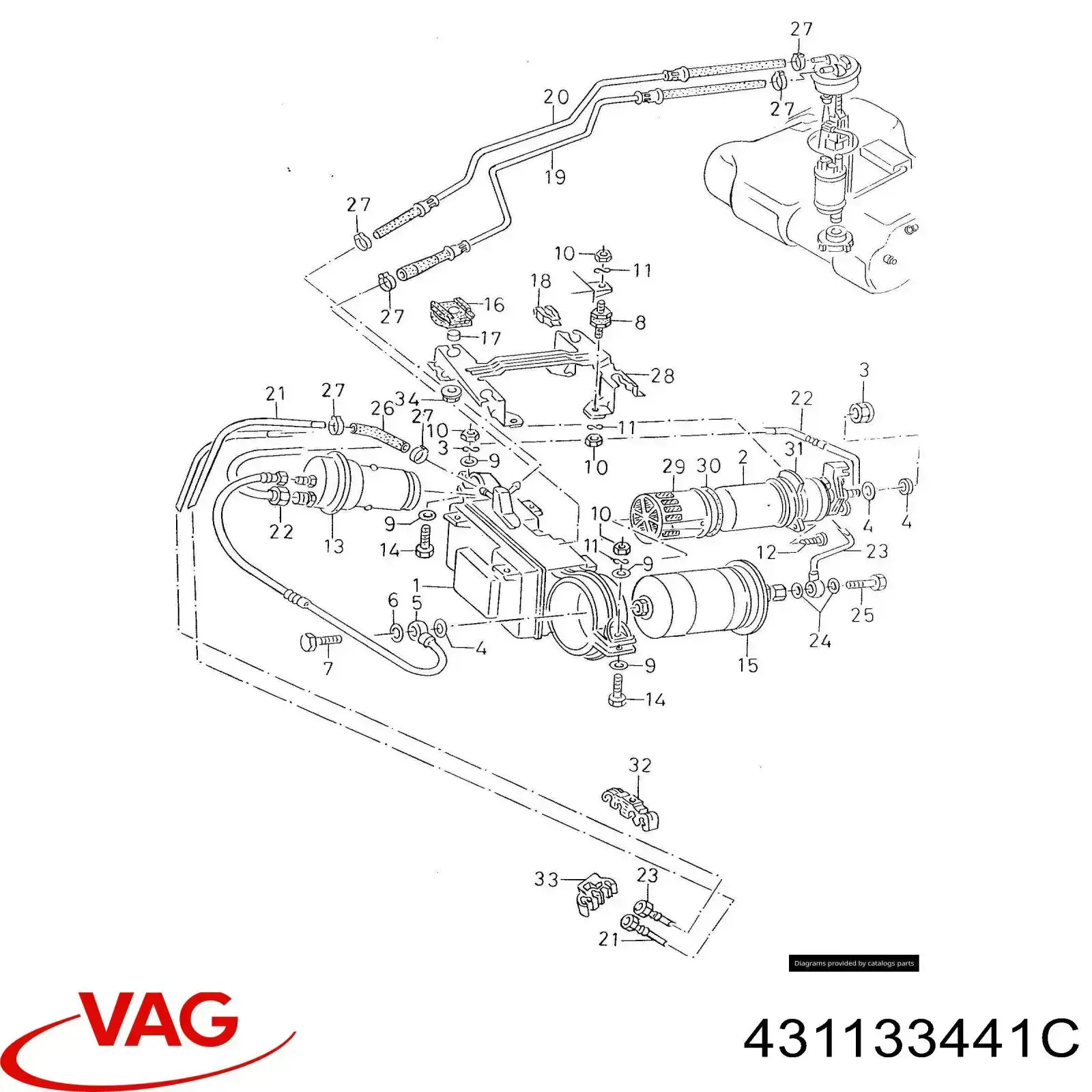 431133441C VAG Гідроакумулятор системи живлення