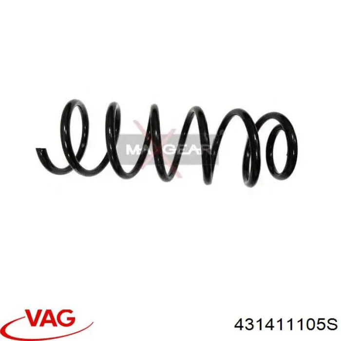 Пружина передня VAG 431411105S ціна, від 3.63 USD
