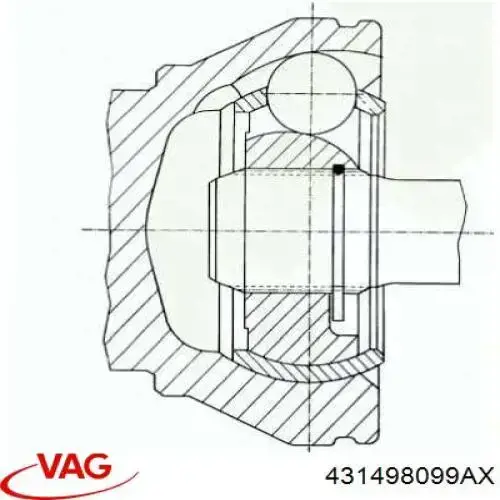 Купити 431498099AX VAG ШРКШ зовнішній передній/задній