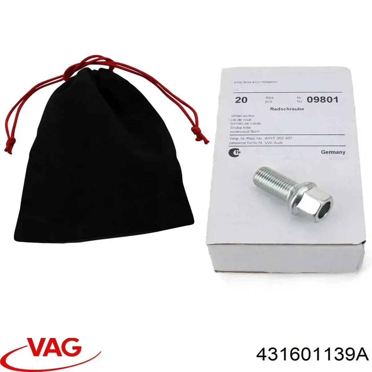 Колісний болт 431601139A VAG
