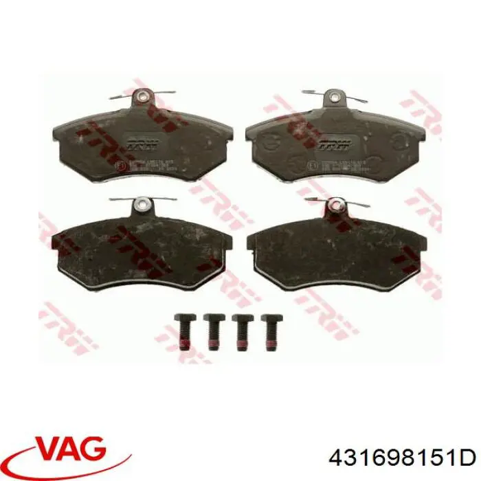 Гальмівні колодки VAG 431698151D ціна, від 13.72 USD