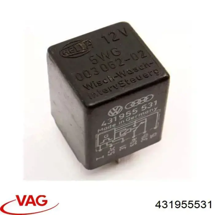 Реле керування склоочисника VAG 431955531 ціна, від 2.82 USD