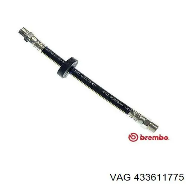 Купити 433611775 VAG Шланг гальмівний задній
