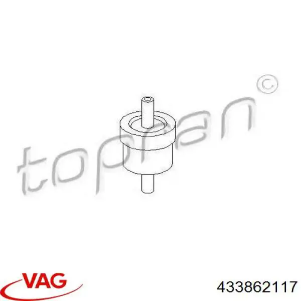 Клапан зворотний гальмівної системи Hans Pries (Topran) 111298755 ціна, від 1.47 USD