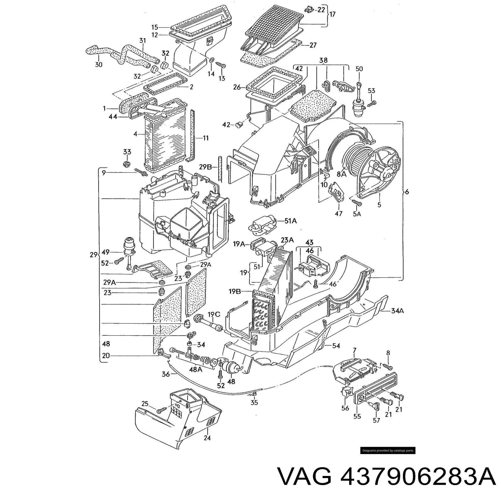 Купити 437906283A VAG Клапан перетворювач тиску наддуву (соленоїд)