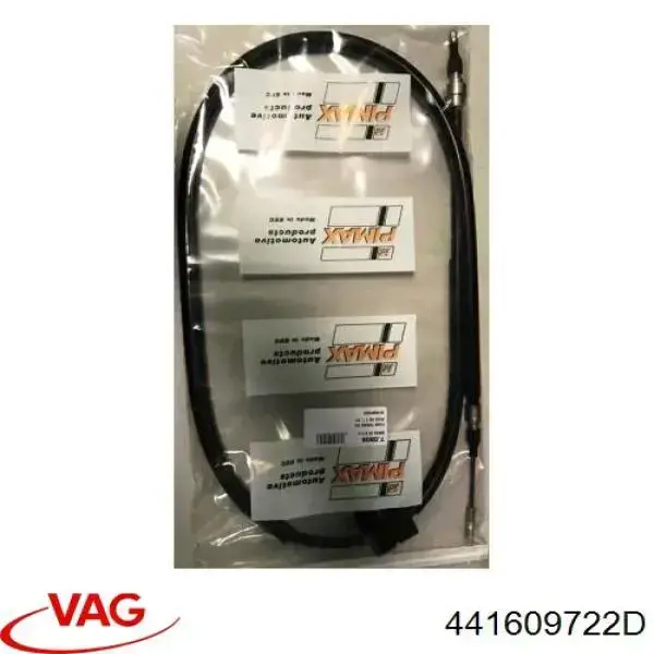 Купити 441609722D VAG Трос ручного гальма задній, правий