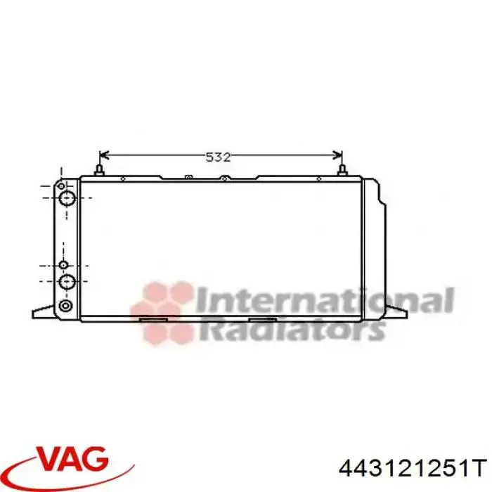Радіатор основний Polcar 1315080 ціна, від 35.44 USD