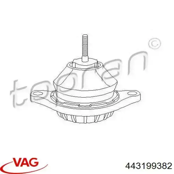 Купити 443199382 VAG Подушка (опора) двигуна, права