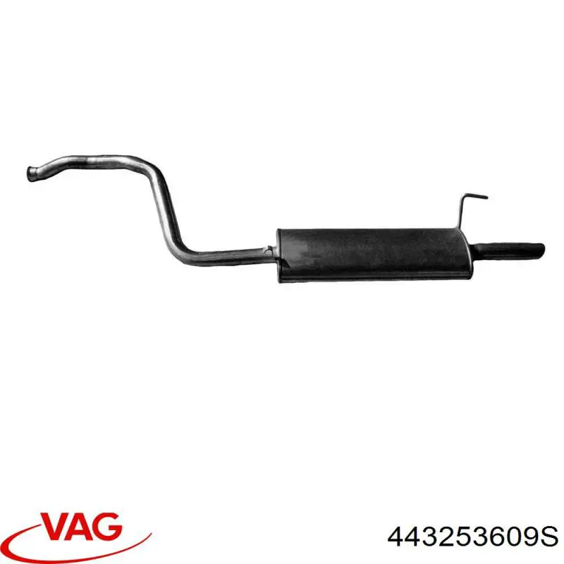 Вихлопна труба VAG 443253609S ціна, від 56.78 USD