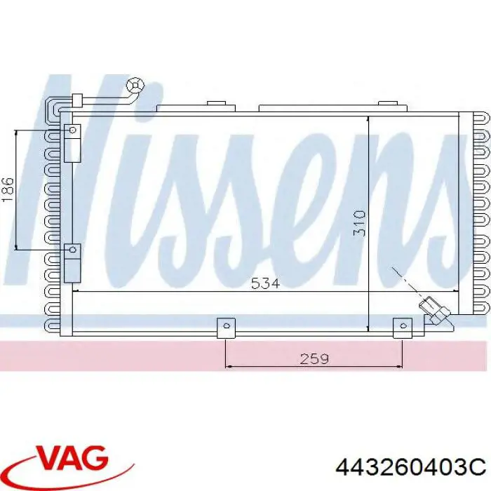 443260403C VAG Конденсатор