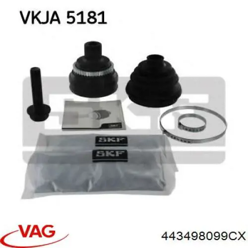 Купити 443498099CX VAG Шарнір приводу зовнішній