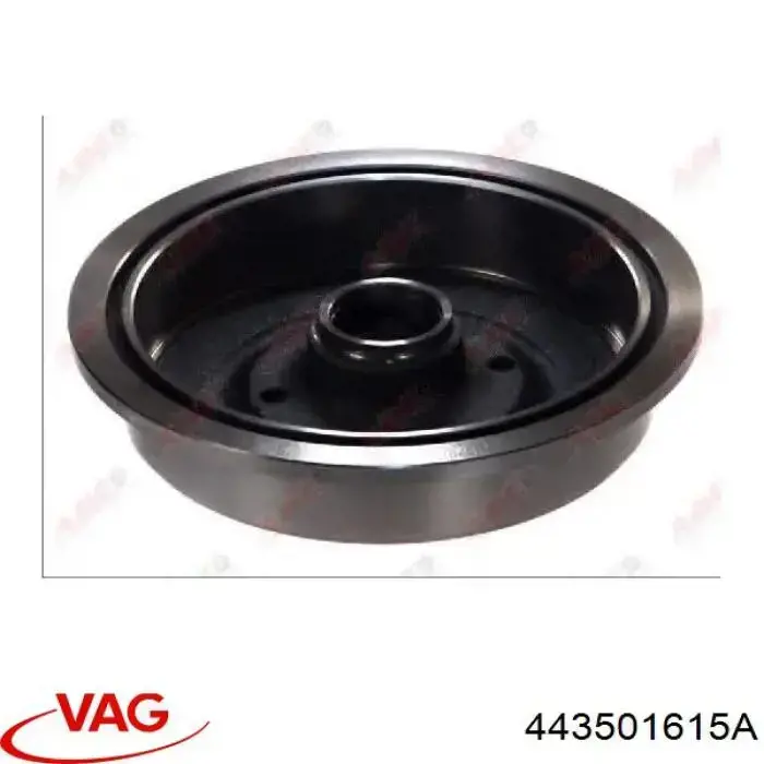 443501615A VAG Барабан гальмівний задній