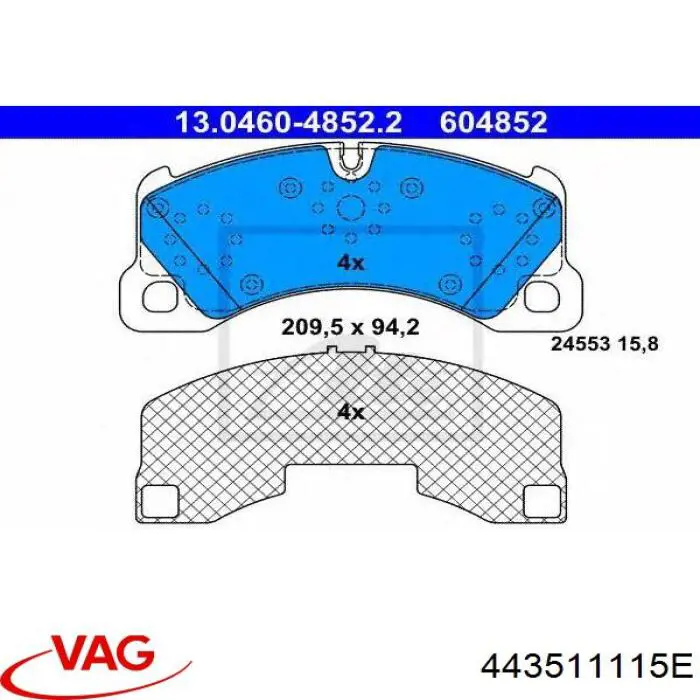 Купити 443511115E VAG Задні пружини