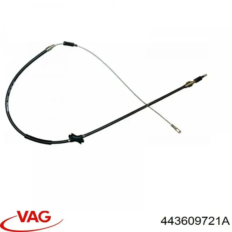 Купити 443609721A VAG Трос ручного гальма задній, правий/лівий