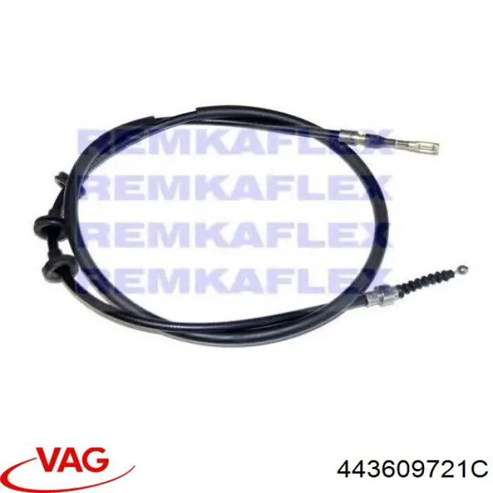 443609721C VAG Трос ручного гальма задній, правий/лівий