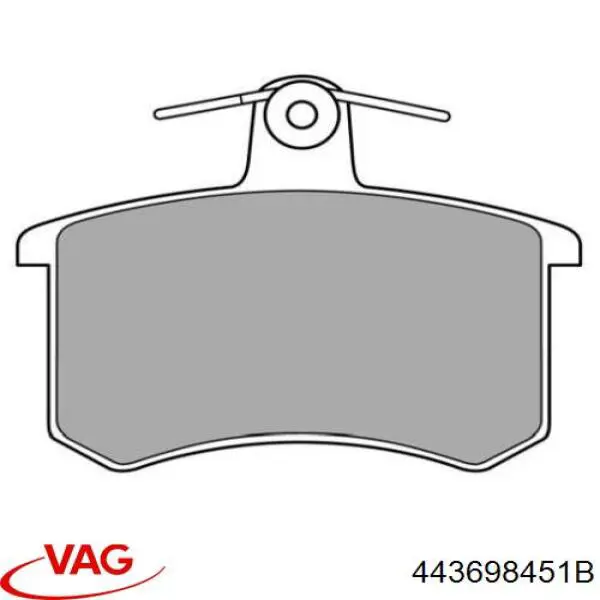 Купити 443698451B VAG Задні колодки