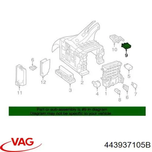 Купити 443937105B VAG Запобіжник