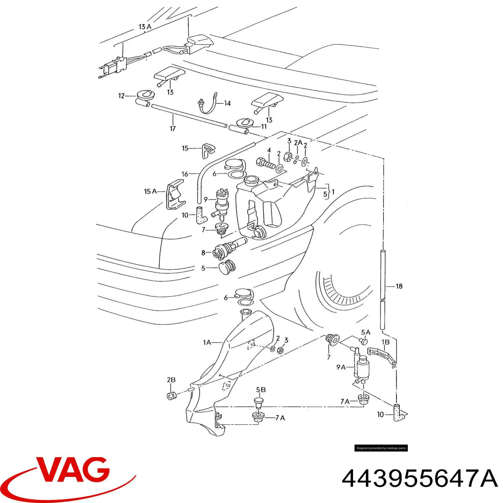  VAG 443955647A ціна, від 0.99 USD
