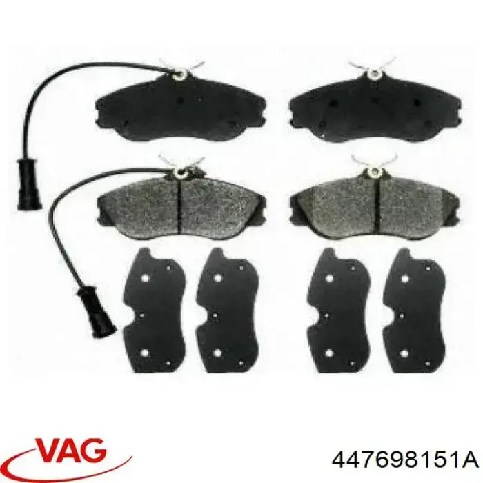 Передні тормозні колодки 447698151A VAG