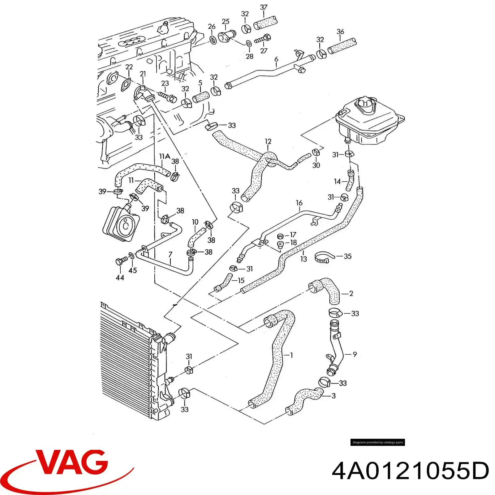  VAG 4A0121055D ціна, від 6.33 USD
