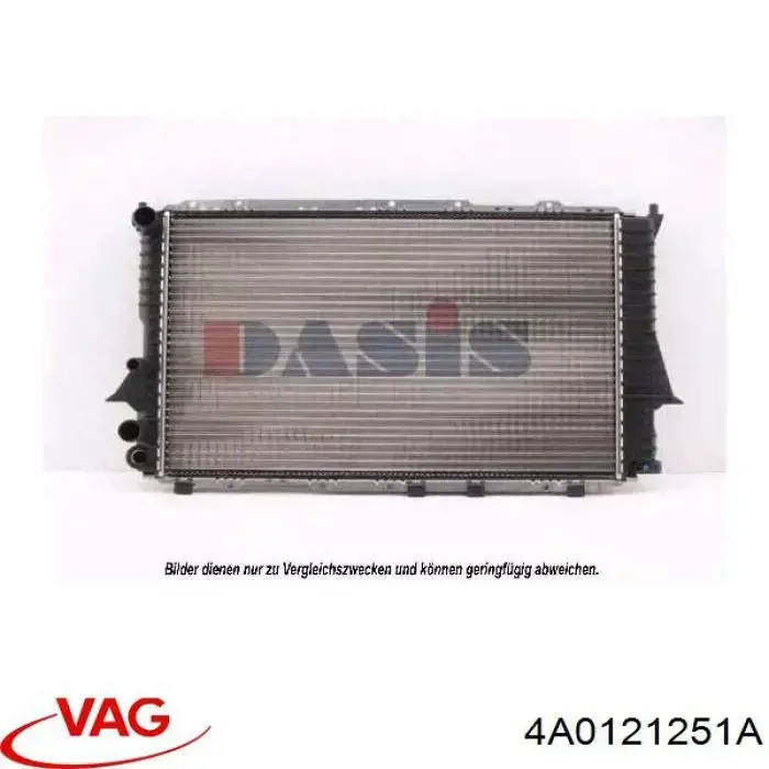 Радіатор основний VAG 4A0121251A ціна, від 56.67 USD
