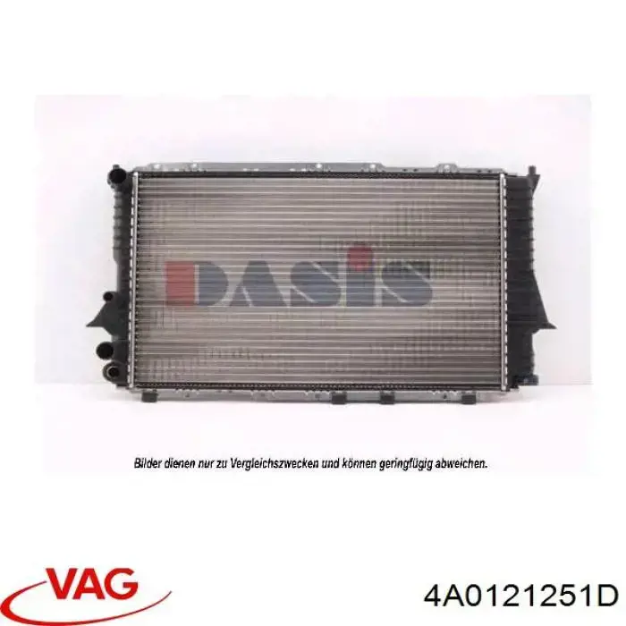 4A0121251D VAG радіатор охолодження двигуна
